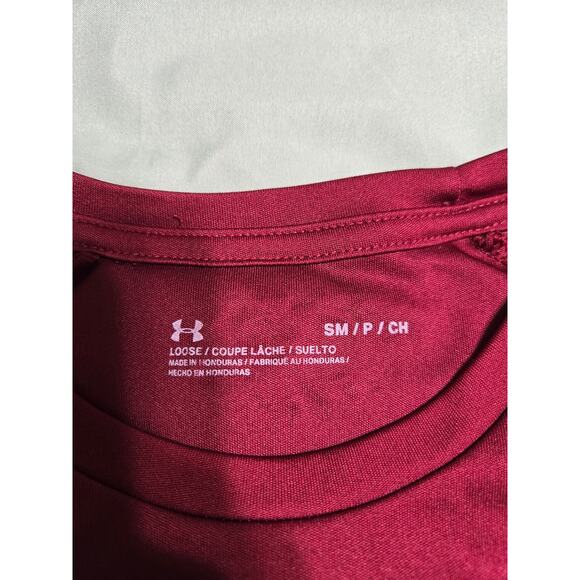 Under armour small men's maroon athletic t-shirt - Picture 4 of 7
